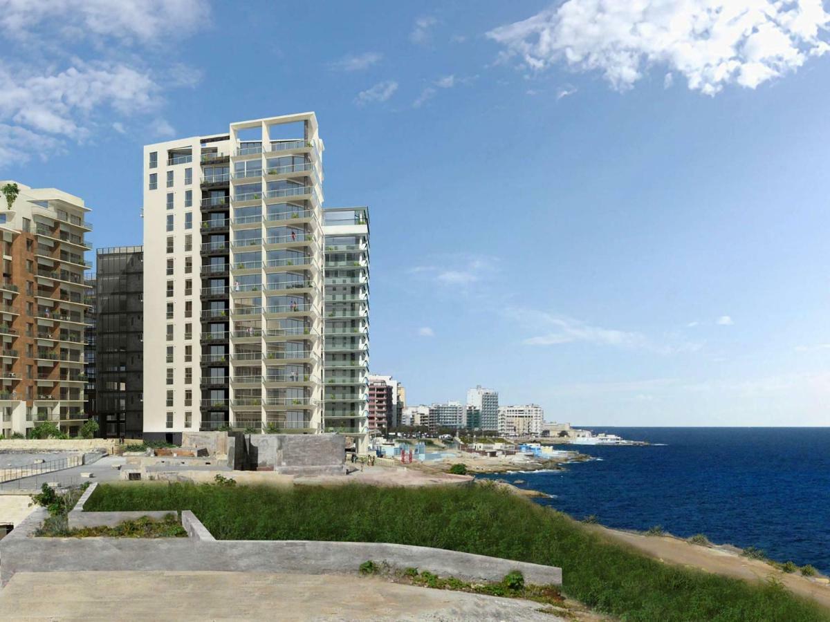 Gorgeous Apartment With Terrace In Fort Cambridge, Pool Sliema Ngoại thất bức ảnh
